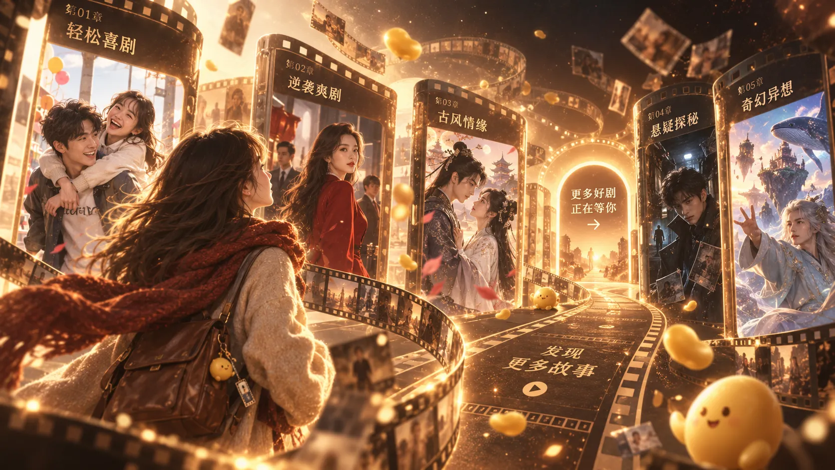 短篇故事构思和视觉创作的主题画面
